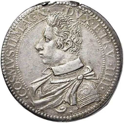 FIRENZE, COSIMO II DE&rsquo; MEDICI (1608-1621), PIASTRA VII SERIE 1611
