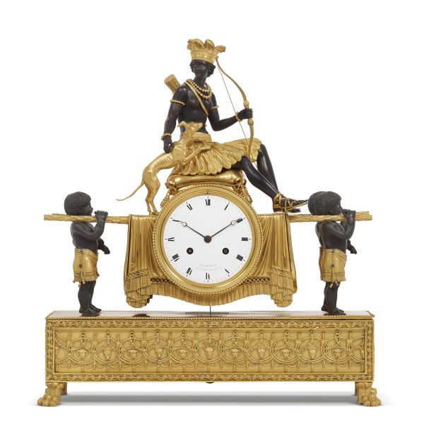 A FRENCH MANTEL CLOCK, DEVERBERIE & CIE., PARIS, 1800-1810