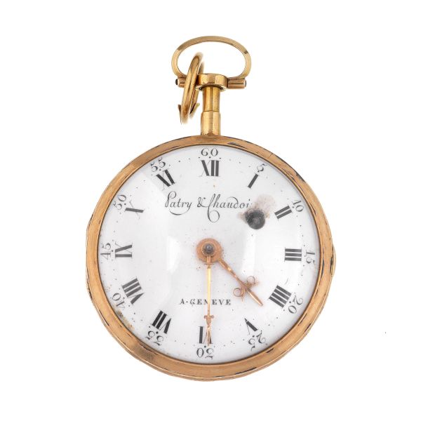 PATRY &amp; CHAUDOIR YELLOW GOLD POCKET WATCH