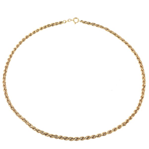 TORCHON NECKLACE IN 18KT YELLOW GOLD