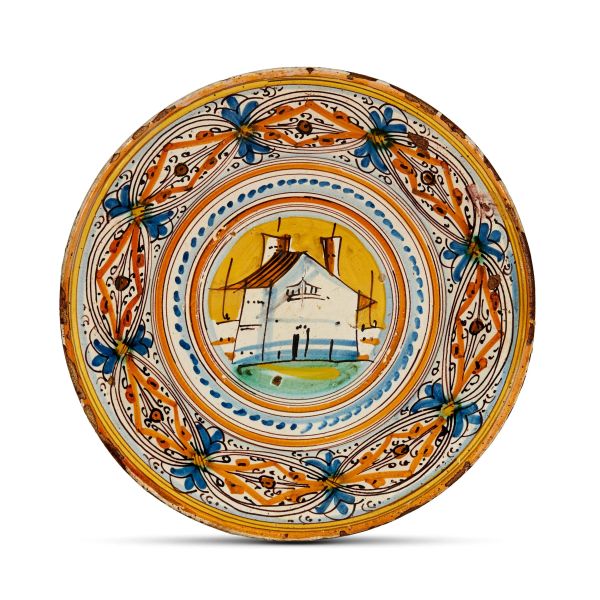 



A DISH, MONTELUPO, CIRCA 1590-1620