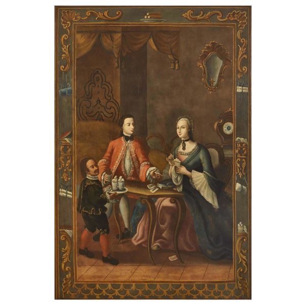 COPPIA DI DIPINTI, PIEMONTE, SECOLO XVIII