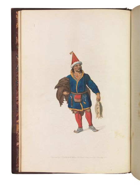 (Russia - Costume - Illustrati 800)   [RUSSIA]. The Costume of the Russian Empire. London, William Miller, 1804   [ma la tavola 29 reca la data 1819 in filigrana]  .