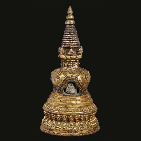 STUPA, TIBET, FINE SEC. XVII