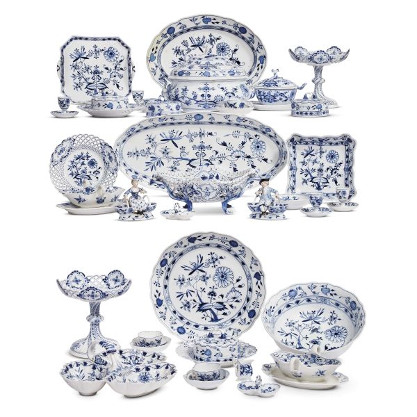 A MEISSEN SERVICE, 19TH AND 20TH CENTURY