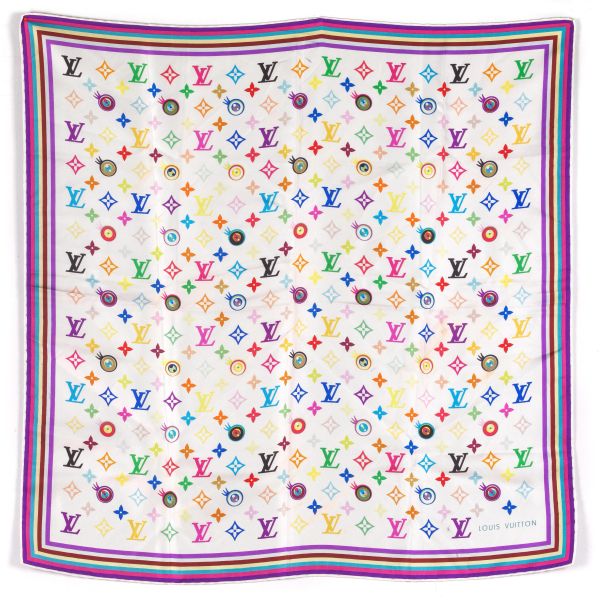 LOUIS VUITTON ALL OVER LOGO MULTICOLOR SCARF