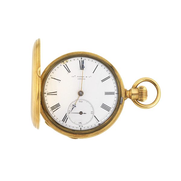 PATEK PHILIPPE FOR PALMER BACHELDERS &amp; CO. BOSTON YELLOW GOLD POCKET WATCH