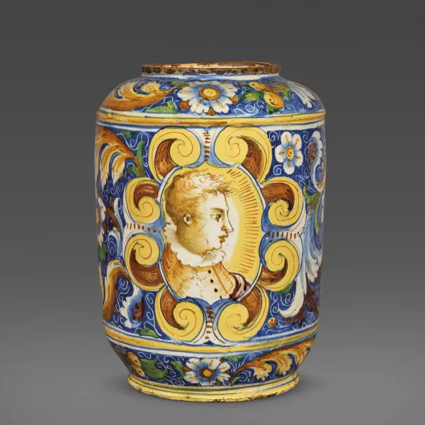 A LARGE PHARMACY JAR (ALBARELLO), VENICE, MASTRO DOMENICO AND COWORKERS, CIRCA 1570