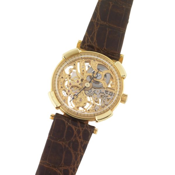 LA VALLEE SQUELETTE YELLOW GOLD LADY'S WATCH
