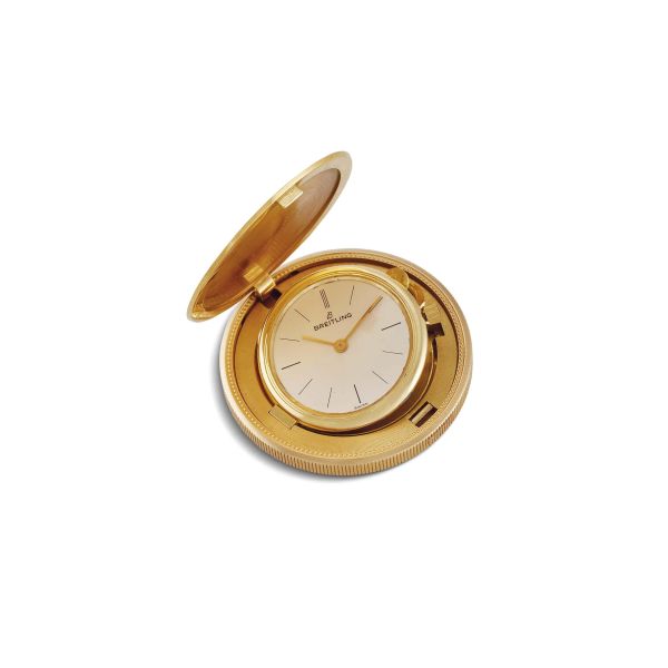 BREITLING 20$ DOLLARS COIN-SHAPED WATCH IN YELLOW GOLD