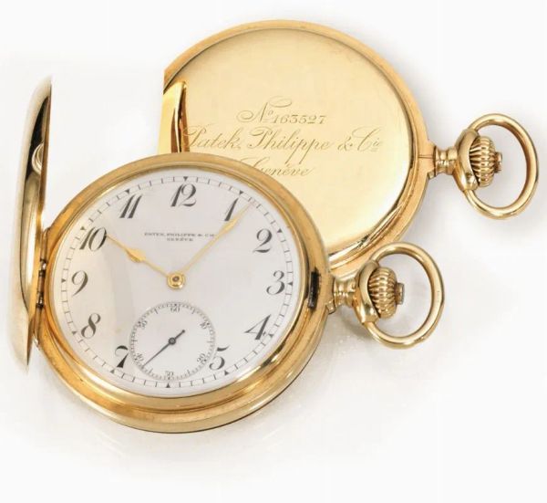 Orologio da tasca Patek Philippe &amp; Co. n. 163527, cassa&nbsp; n. 500'660 in oro giallo 18 kt