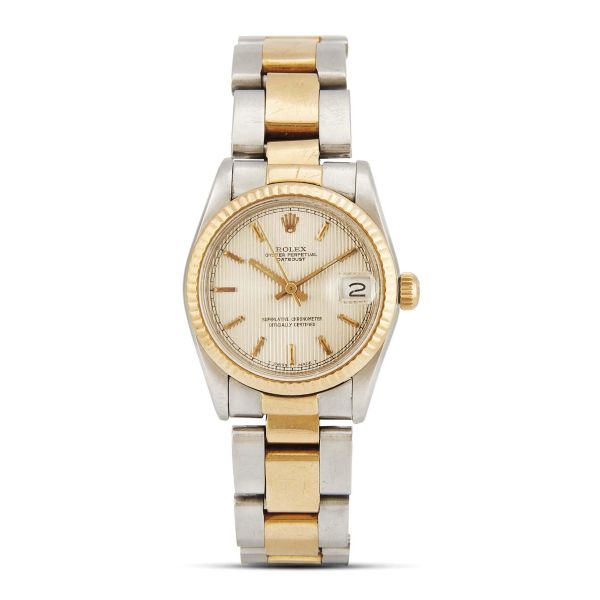 Rolex - ROLEX DATEJUST MID-SIZE REF. 68273 N. 85264XX STAINLESS STEEL AND YELLOW GOLD WRISTWATCH, 1984