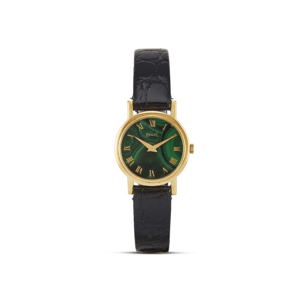 Piaget - PIAGET REF. 921 MALACHITE DIAL LADY'S WATCH IN YELLOW GOLD