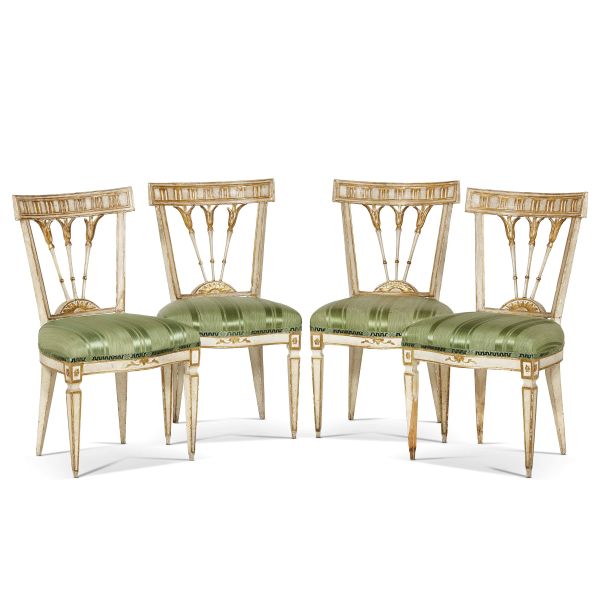 



EIGHT TUSCAN CHAIRS, SECOND HALF18TH CENTURY