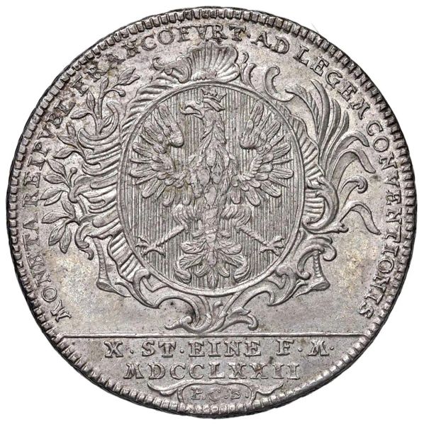 GERMANIA. FRANCOFORTE. GIUSEPPE II (1765-1790) TALLERO 1772