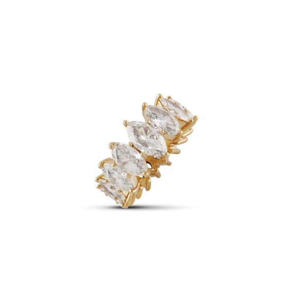 DIAMOND ETERITY RING IN 18KT YELLOW GOLD