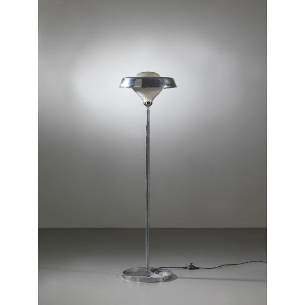 «TALIA» FLOOR LAMP, METAL AND GLASS STRUCTURE