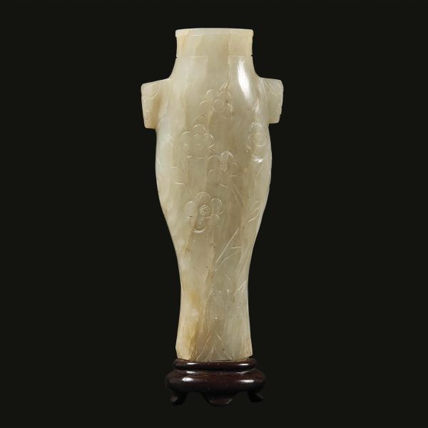 A CARVING OF A VASE SHAPE, CHINA, QING DYNASTY, 19TH CENTURY