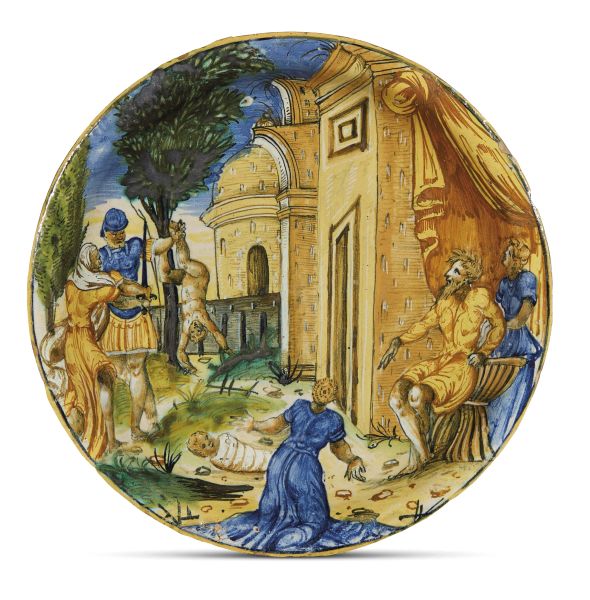 A DISH, URBINO, 1545