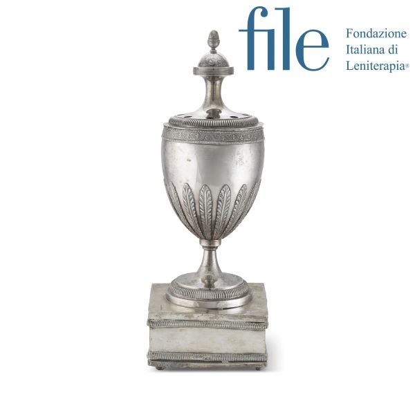 A SILVER INCENSE CUP, VENICE, BEGINNING OF 19TH CENTURY, MARKS OF LUIGI MERLO