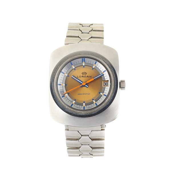 LORDAN ELECTRONIC STAINLESS STEEL WRISTWATCH