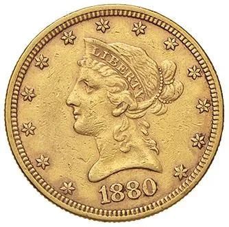 U.S.A., 10 DOLLARI 1880