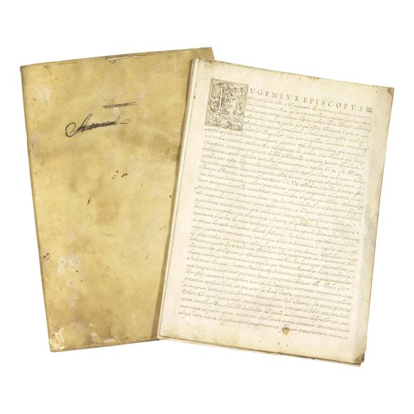 Regulae   di papa Eugenio IV Condulmer. Manoscritto rinascimentale redatto in grafia cancelleresca.