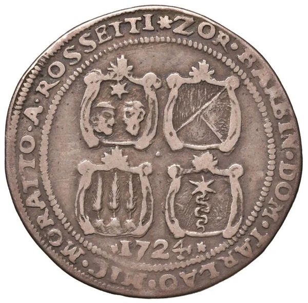      MURANO. ALVISE SEBASTIANO III MOCENIGO CXII DOGE (1722-1732) OSELLA 1724 