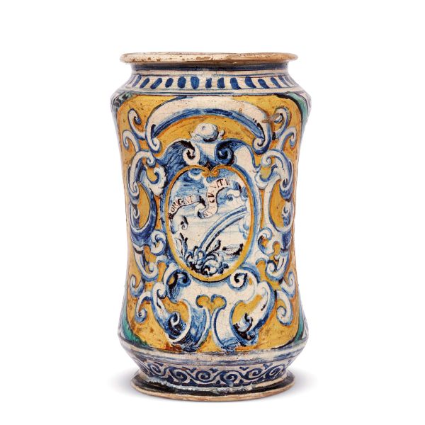 



A LARGE PHARMACY JAR (ALBARELLO), TRAPANI, EARLY 18TH CENTURY