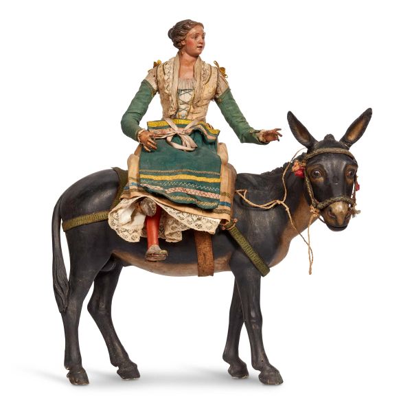 A PEASANT WOMAN ON THE BACK OF A MULE, NAPLES, LATE 18TH CENTURY