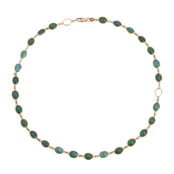 



TURQUOISE NECKLACE IN 18KT YELLOW GOLD