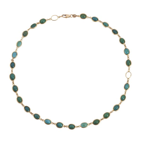 



TURQUOISE NECKLACE IN 18KT YELLOW GOLD