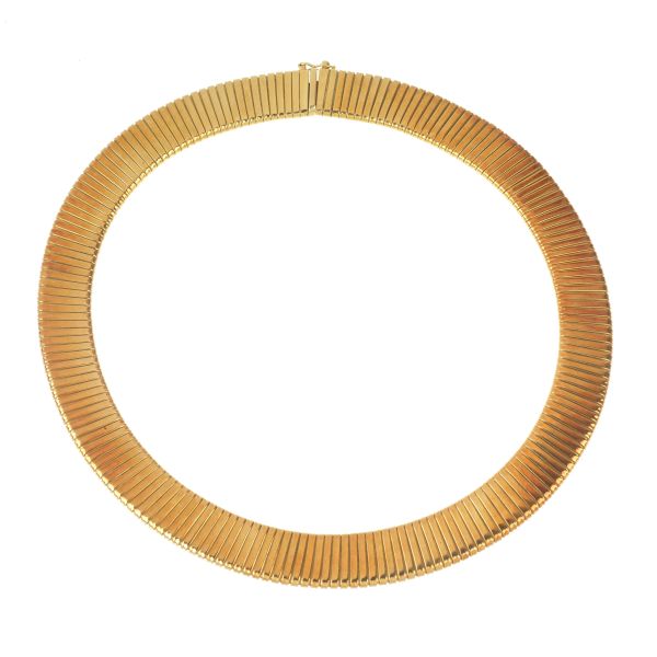 TUBOGAS NECKLACE IN 18KT YELLOW GOLD