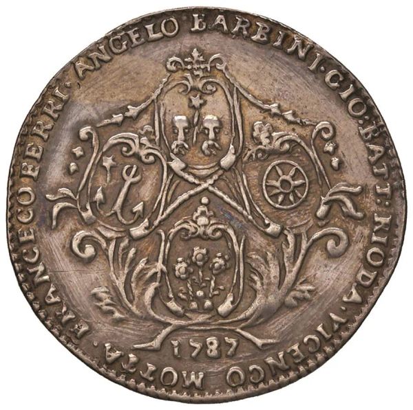      MURANO. PAOLO RENIER CXIX DOGE (1779-1789) OSELLA 1787 