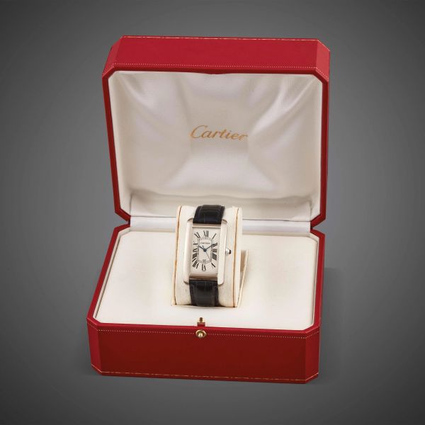 CARTIER TANK AMERICAINE REF. 1741 ORO BIANCO MISURA GRANDE