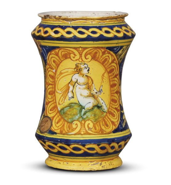 A PHARMACY JAR (ALBARELLO), PALERMO, CIRCA 1600