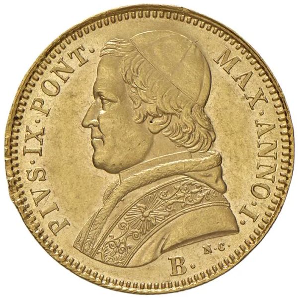 BOLOGNA STATO PONTIFICIO PIO IX (1846-1870) 5 SCUDI 1846