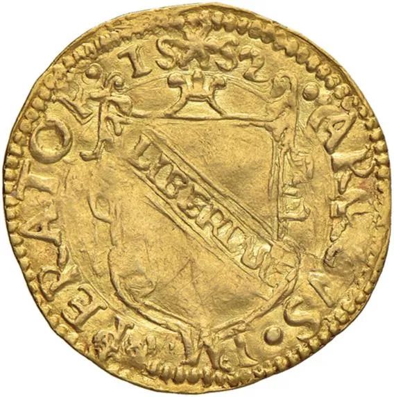 LUCCA REPUBBLICA (1369-1799), SCUDO D&rsquo;ORO DEL SOLE 1552