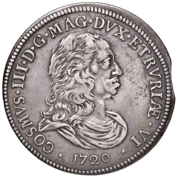 LIVORNO. COSIMO III DE&rsquo; MEDICI (1670-1723) TOLLERO 1720
