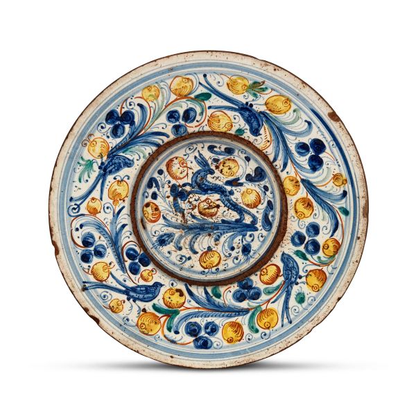 



A DISH, CENTRAL ITALY, EARLY 18TH CENTURY