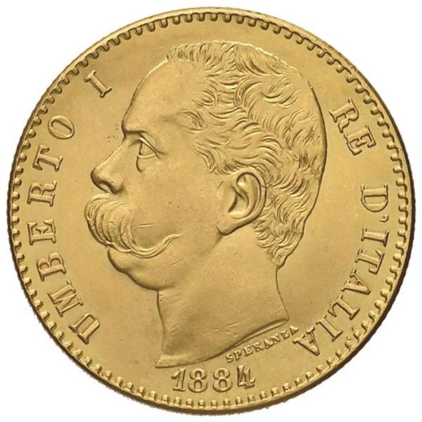 RIPRODUZIONE DELLE 50 LIRE 1884 DI UMBERTO I