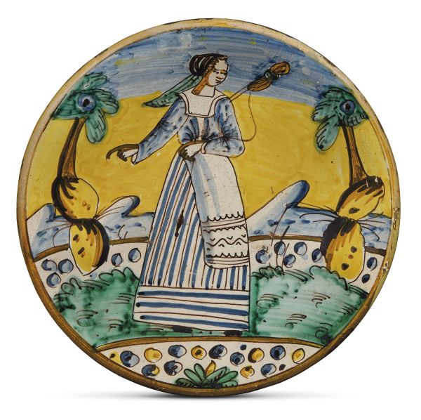 A DISH, MONTELUPO, CIRCA 1620-1640