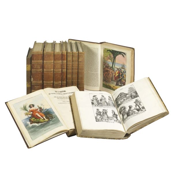 (Costume &ndash; Illustrati 800)   FERRARIO.   Usi e costumi di tutti i popoli dell&rsquo;universo …  [..]