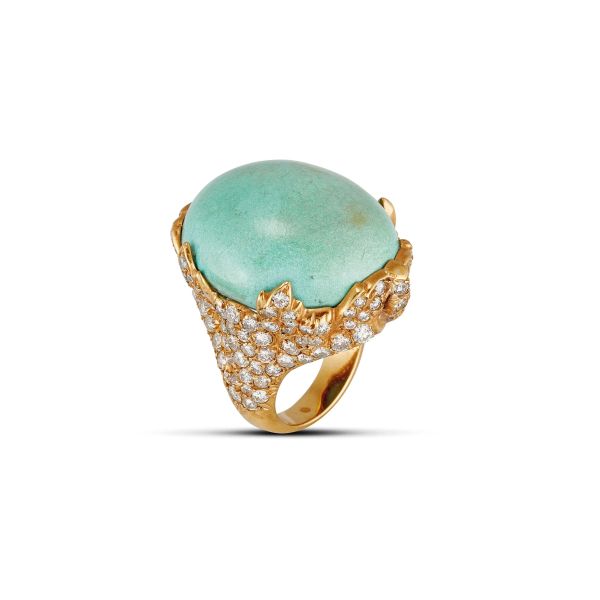 



GRANDE ANELLO CON TURCHESE