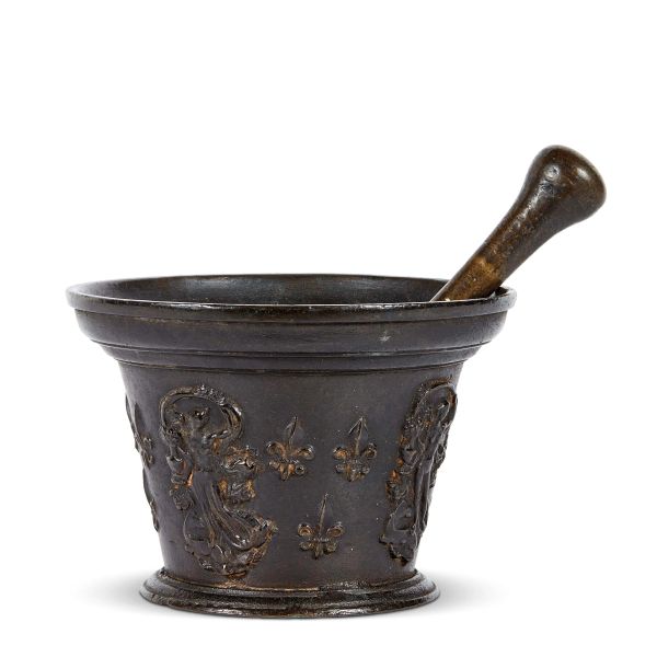 A FRENCH MORTAR, 17TH CENTURY