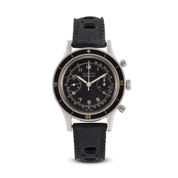 RARISSIMO BLANCPAIN AIR COMMAND CRONOGRAFO FLYBACK IN ACCIAIO N. 150XX 