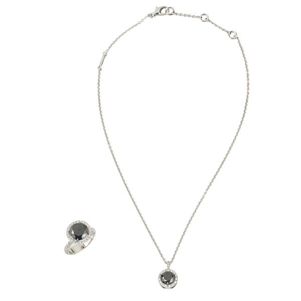 DEMI PARURE CON DIAMANTI