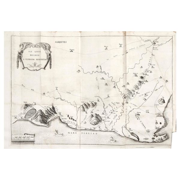 Pratilli, Francesco Maria. Della via Appia riconosciuta e descritta da Roma a Brindisi libri IV. Napoli, Di Simone, 1745.