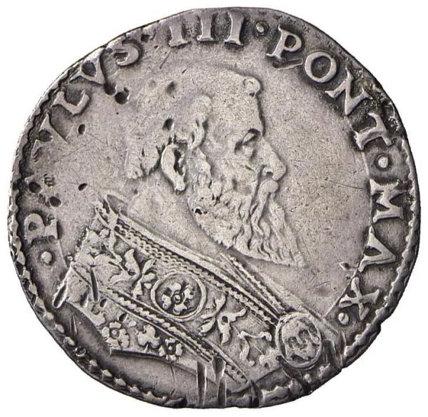 BOLOGNA PAOLO III (ALESSANDRO FARNESE 1534 &ndash; 1549), BIANCO O PAOLO