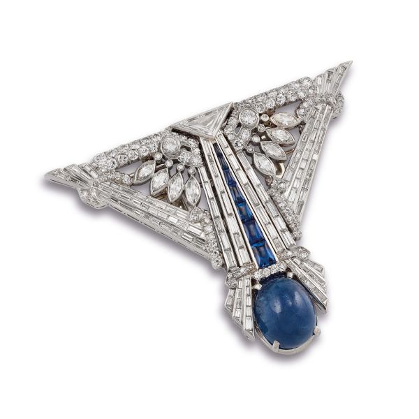 



SPILLA CON ZAFFIRO BIRMANO E DIAMANTI